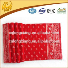 2015 New Coming Fashion Promotional Red Color Jacquard Pattern Wholesale Ladies Scarves